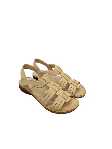 Esem 034 Hakiki Deri Kadın Sandalet - Resim 9