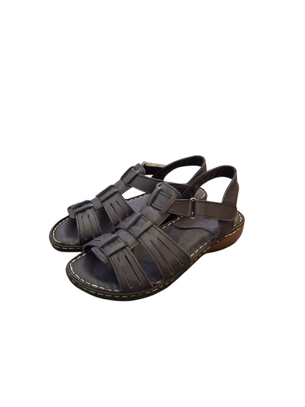 Esem 034 Hakiki Deri Kadın Sandalet - Resim 3