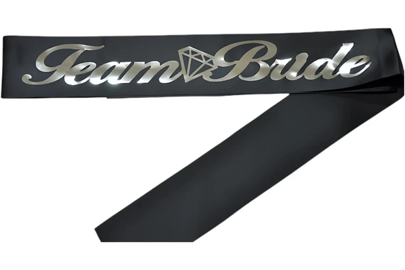 Team Bride Kuşak Siyah Üzeri Gümüş - 1