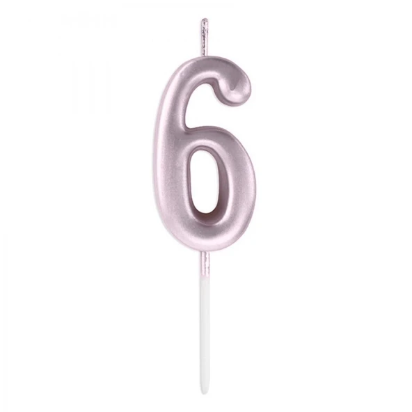 6 Rakam Mum Pembe