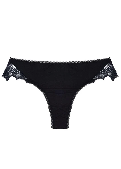 ÖNÜ KUMAŞ ARKASI DANTEL SLIP KÜLOT - 6