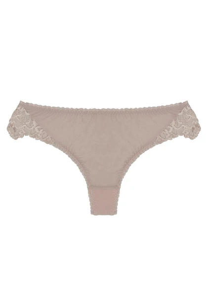 ÖNÜ KUMAŞ ARKASI DANTEL SLIP KÜLOT - 4