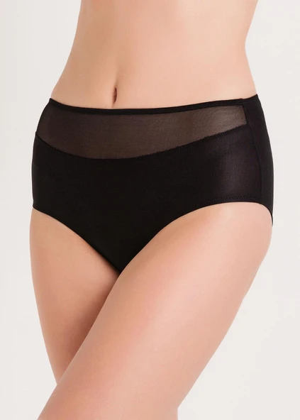 GENİŞ KENARLI Y.BELTÜLLÜ SLIP KÜLOT - Resim 2