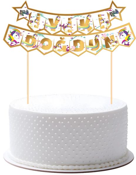 Unicorn Pasta Üstü Banner