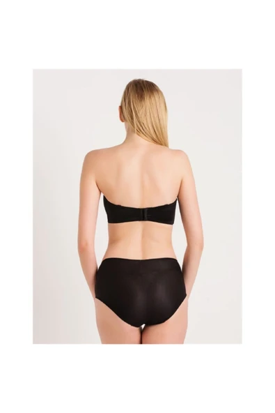 DÜZ KUMAŞ B.BEDEN İNCE SÜNGER ASKISIZ SÜTYEN - Resim 3