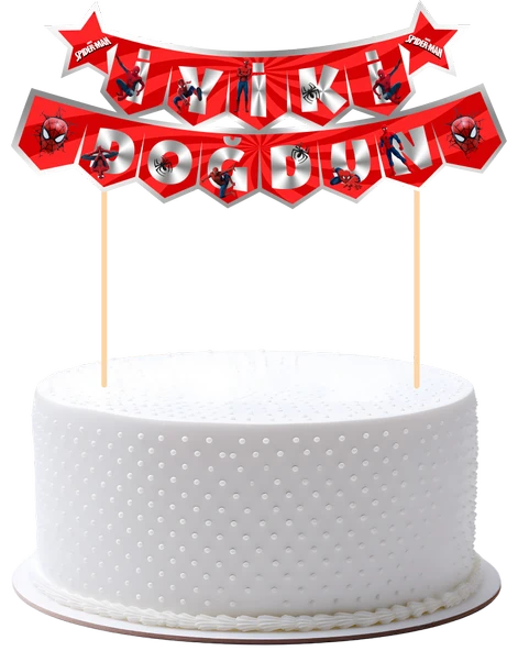 Örümcek Adam Pasta Üstü Banner ürün görseli