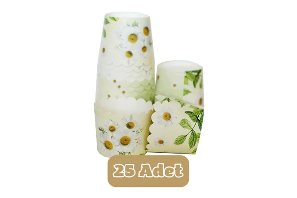 Papatya Temalı Cupcake Muffin Kalıbı ürün görseli