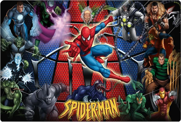 Örümcek Adam Dikdörtgen Pasta Yenilebilir Resim Baskı 28*19 cm ürün görseli