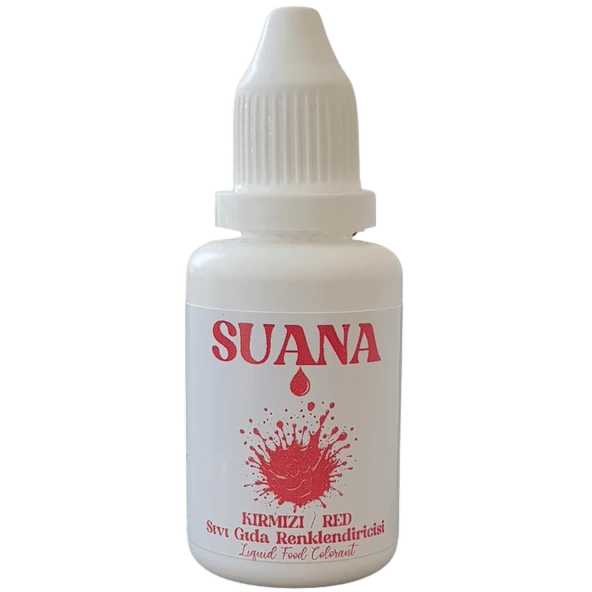Suana Sıvı Gıda Boyası 20 ml Kırmızı - 1