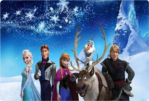 Frozen Dikdörtgen Pasta Yenilebilir Resim Baskı 28*19 cm ürün görseli