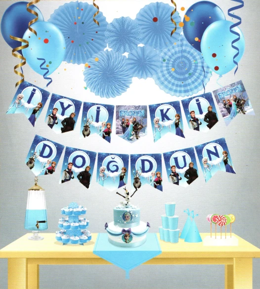 Frozen Temalı Uzar Yazı Banner ürün görseli 1