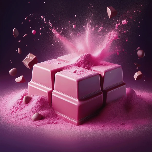 Pembe Lake/Yağ Bazlı Toz Gıda Boyası - Çikolata Boyası 7 gr - 2