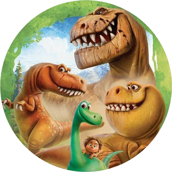 Dinazor Yuvarlak Pasta Yenilebilir Resim Baskı 20 cm ürün görseli