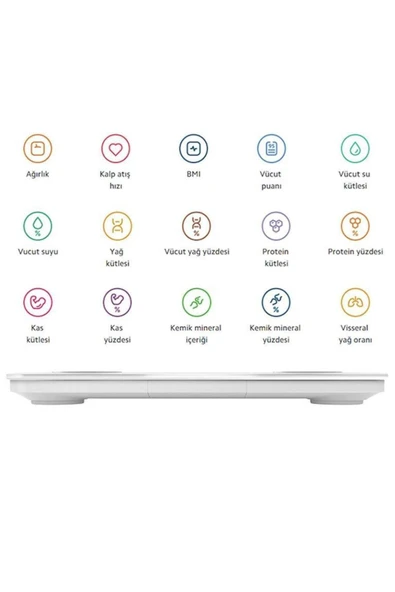 Xiaomi Mi Body Composition Scale S400 Yeni Nesil Çift Frekanslı Akıllı Bluetooth Baskül - 6
