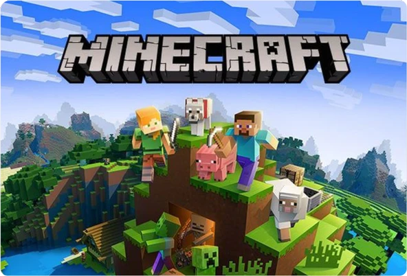 Minecraft Dikdörtgen Pasta Yenilebilir Resim Baskı 28*19 cm ürün görseli