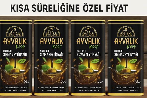 Vialiva Naturel Sızma Zeytinyağı 20 Litre Teneke Soğuk Sıkım - 1