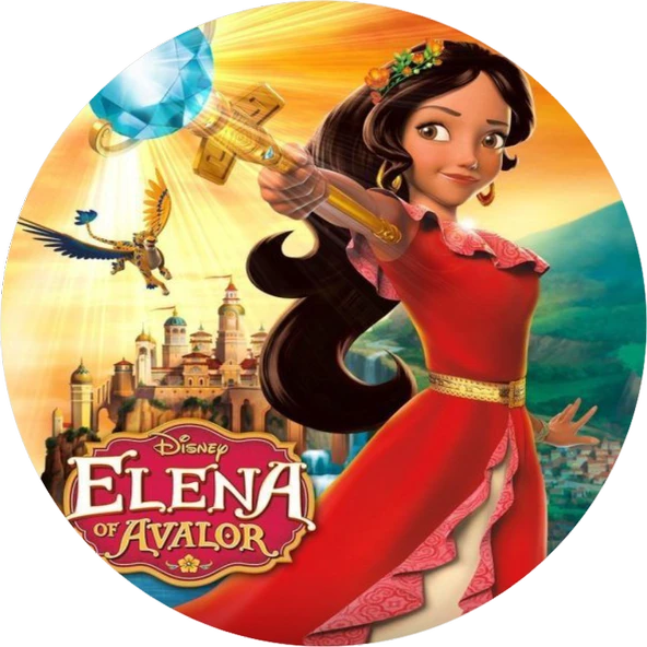 Elena Yuvarlak Pasta Yenilebilir Resim Baskı 20 cm ürün görseli