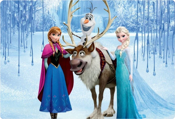 Frozen Dikdörtgen Pasta Yenilebilir Resim Baskı 28*19 cm ürün görseli