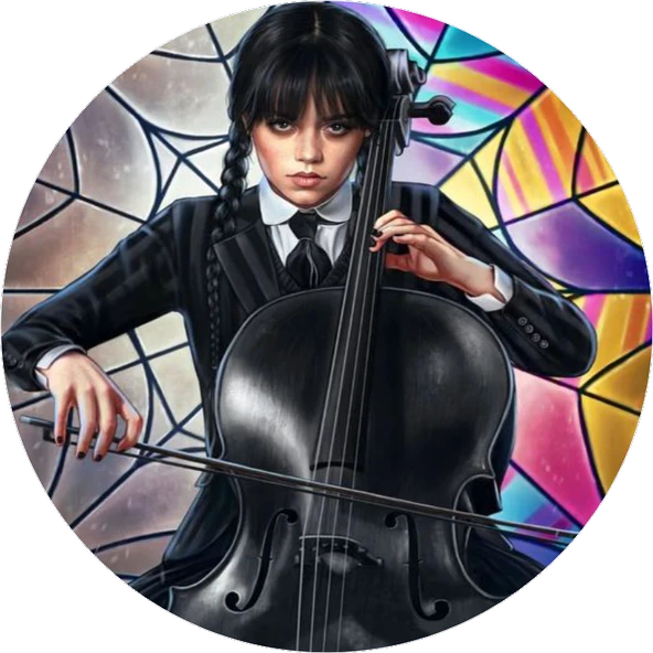 Wednesday Yuvarlak Pasta Yenilebilir Resim Baskı 20 cm ürün görseli