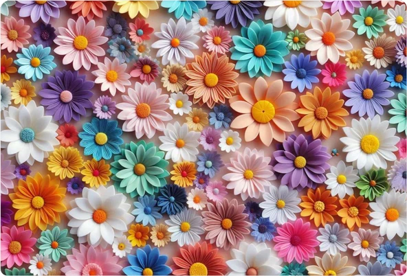 Çiçek Dikdörtgen Pasta Yenilebilir Resim Baskı 28*19 cm ürün görseli