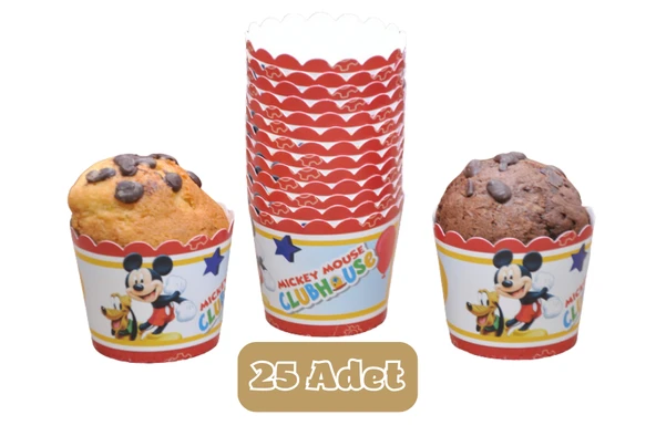 Mickey Mouse Temalı Cupcake Muffin Kalıbı ürün görseli