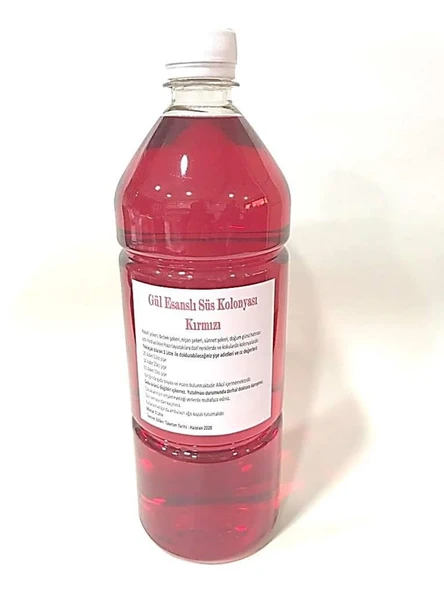 Kırmızı Renkli Süs Kolonyası 1 Lt