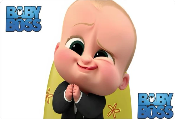 Baby Boss Dikdörtgen Pasta Yenilebilir Resim Baskı 28*19 cm ürün görseli