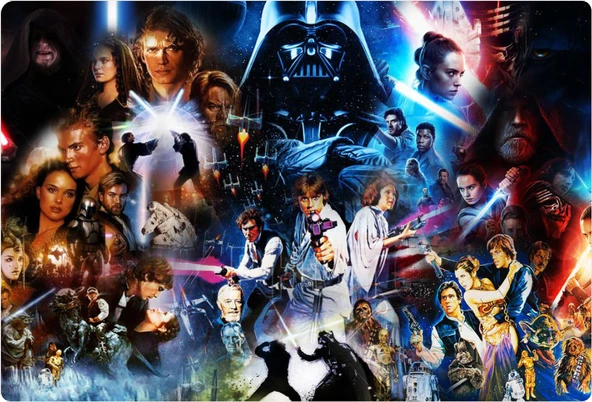 Starwars Dikdörtgen Pasta Yenilebilir Resim Baskı 28*19 cm ürün görseli