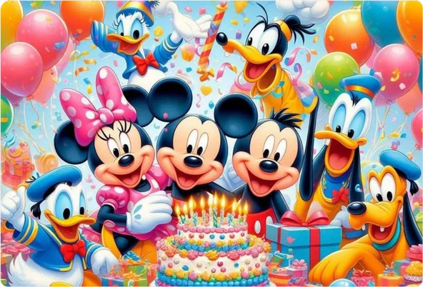 Disney Dikdörtgen Pasta Yenilebilir Resim Baskı 28*19 cm ürün görseli