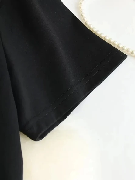 Kadın Beyaz "I've Got Your Back" Grafik Tişört - Eğlenceli Çubuk Tasarımlı Oversize Günlük Kısa Kollu Tişört, Polyester - Resim 2