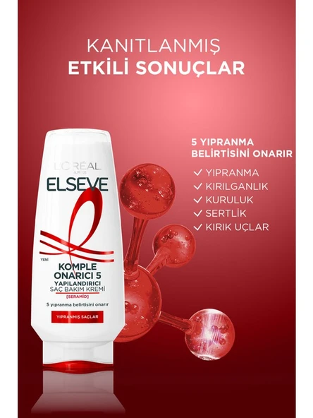 Elseve Komple Onarıcı 5 Yapılandırıcı Bakım Kremi 250ML - Resim 3