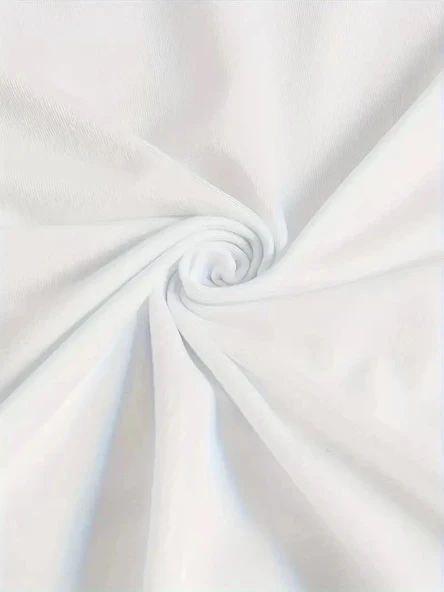 Ördek Baskılı ve Yuvarlak Yakalı Kadın Günlük Büyük Boy Siyah Tişört. - Beyaz - Resim 3