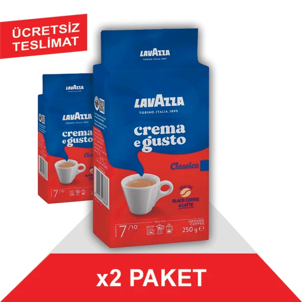 Lavazza Crema e Gusto Filtre Kahve (250gr) x2