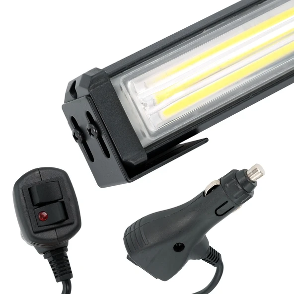 4 Ledli Offroad Led Bar 60 cm Tepe Lamba Kumandalı 12 Animasyonlu Mavi - 3