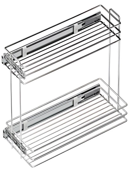 Starax S-2214-C Yandan Teleskopik Raylı Krom Deterjanlık - 2