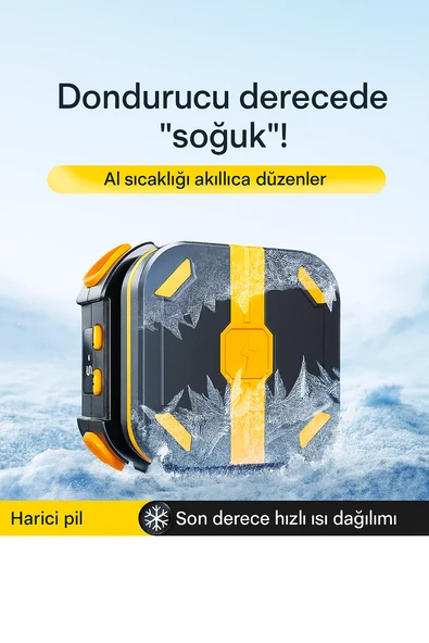 mobil soğutma fanı soğutucu radyatör yarı iletken 2000 mah kablosuz pil manyetik - 4