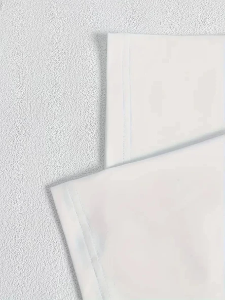 Ördek Baskılı ve Yuvarlak Yakalı Kadın Günlük Büyük Boy Siyah Tişört. - Beyaz - Resim 5