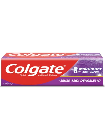 Colgate Maksimum Anti Çürük Şeker Asidi Diş Macunu 75 ml ürün görseli