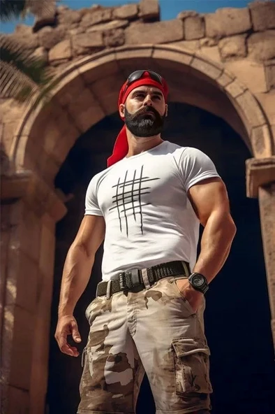 Unisex Bisiklet Yaka Baskılı Oversize T-Shirt - Beyaz ürün görseli