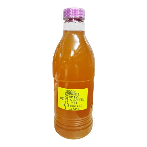 Kırmızı Üzüm Sirkesi Çift Damıtılmış Fermente Edilmiş 1 Litre - 3