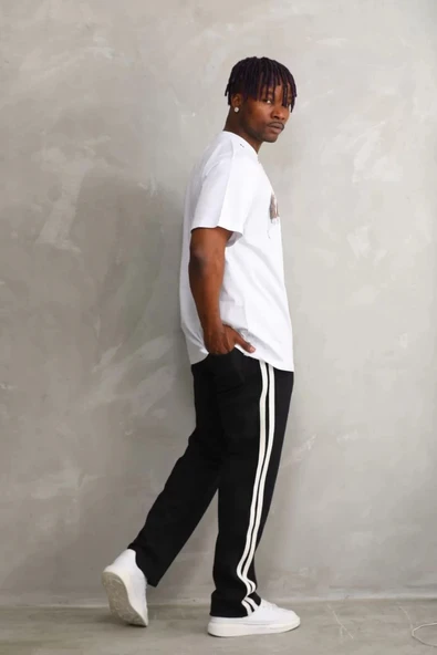 Unisex Oversize Kolye Dahil T-Shirt - Beyaz - 6