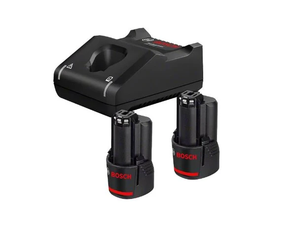 Bosch GBA 12Vx2.0 Ah + GAL 12V-4.0 Ah Yedek Akü