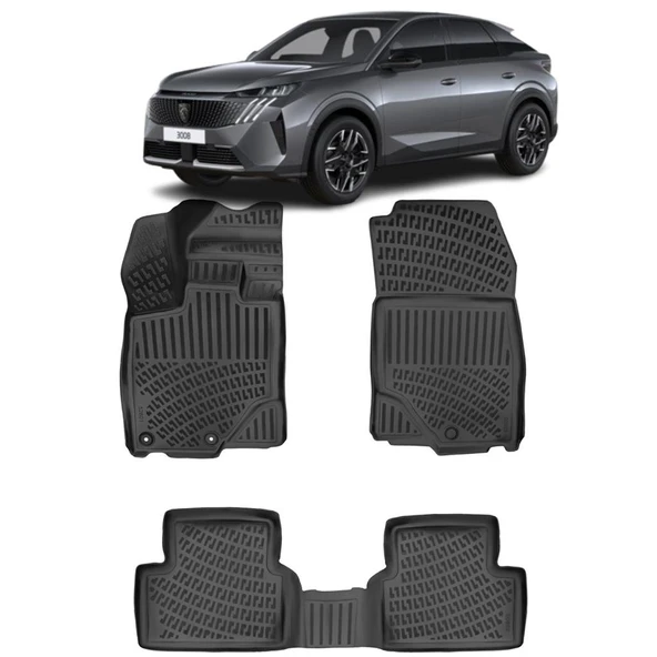 Bod Peugeot 3008 3d Havuzlu Paspas 2024-Sonrası Hybrid ürün görseli