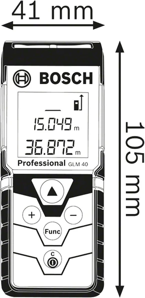 Bosch GLM 40 Lazerli Uzaklık Ölçer Lazermetre - 0601072900 - 2