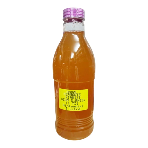 Kırmızı Üzüm Sirkesi Çift Damıtılmış Fermente Edilmiş 1 Litre - 2