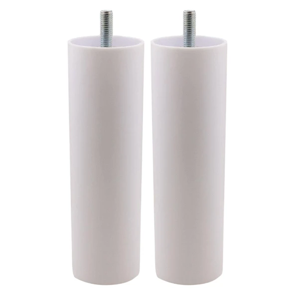 Destek Ayağı 2 ADET 15 cm Mobilya Kanepe Koltuk Baza Yükseltme Yükseltici M8 Civatalı Ayakları Beyaz - Resim 7