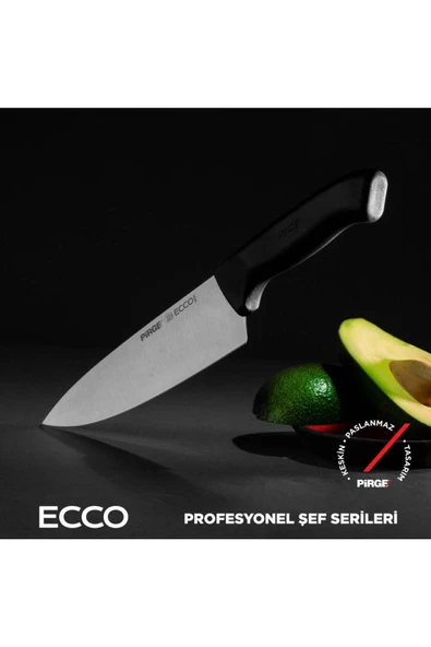 Pirge ECCO ŞEF BIÇAĞI 19 CM SİYAH 38160 - Resim 4