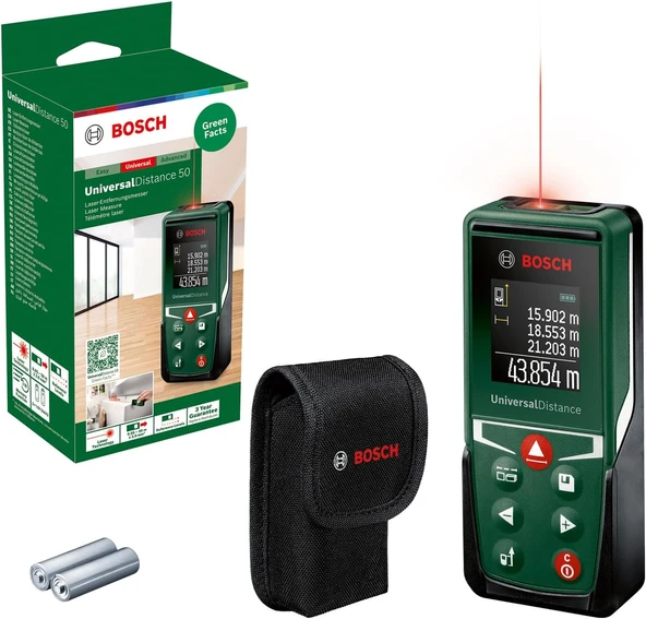 Bosch UniversalDistance 50 Dijital Lazerli Uzaklık Ölçer- 0603672801
