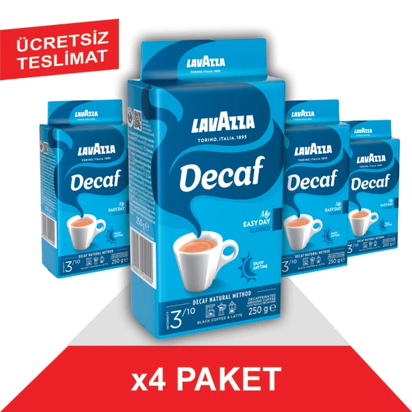 Lavazza Decaf My Easy Day Classico Filtre Kahve (250gr) x4