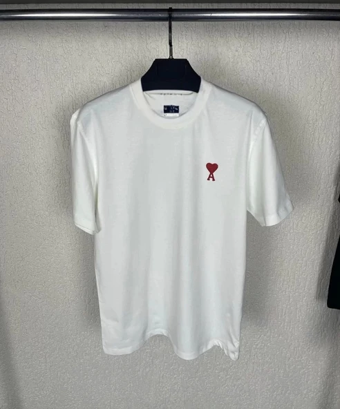 Unisex Bisiklet Yaka Baskılı Oversize T-Shirt - Beyaz - Resim 3